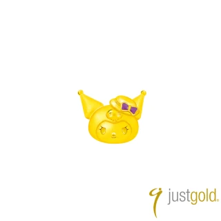 【Just Gold 鎮金店】酷洛米 Kuromi 復古野餐趣 黃金耳環(單耳)