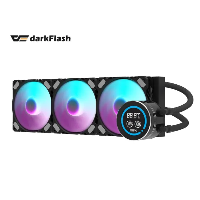 【darkFlash 大飛】大飛 DN360D 一體式水冷 CPU 散熱器-黑色(斷碼屏)