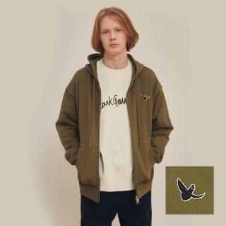【Mark Gonzales】男女同款 小天使布章 OG 連帽拉鍊外套-卡其綠色