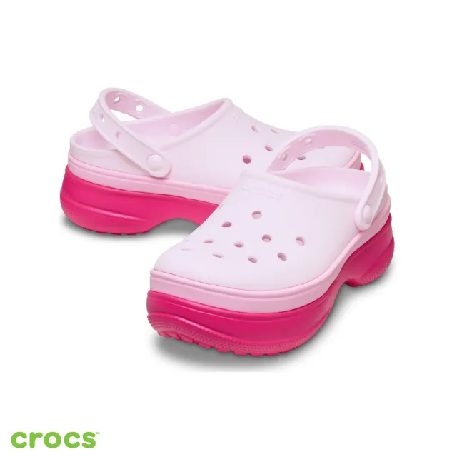 【Crocs】中性鞋 經典堆堆洞洞鞋 Stacked Clog克駱格(211355-001/211355-0WV)