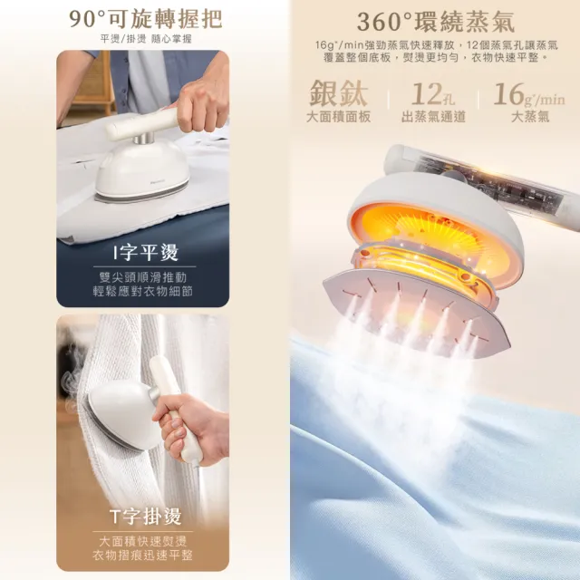 【Panasonic 國際牌】2in1智能熨燙電熨斗(NI-GHK045-C)