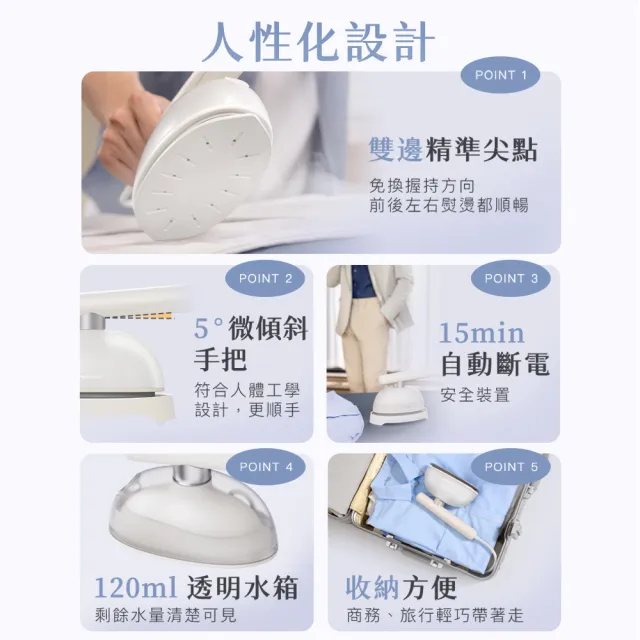【Panasonic 國際牌】2in1智能熨燙電熨斗(NI-GHK045-C)