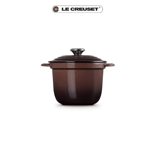 【Le Creuset】琺瑯鑄鐵萬用窈窕鍋18(巧克力棕-鋼頭)