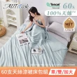 【MIT iLook】獨家台灣製 專櫃60支100%萊賽爾天絲300織-涼被床包歐框枕套組(涼被/床包-單雙加/多色選/涼夏)