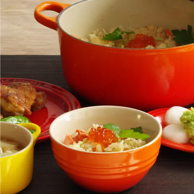 【Le Creuset】瓷器韓式飯碗350ml(土耳其藍)