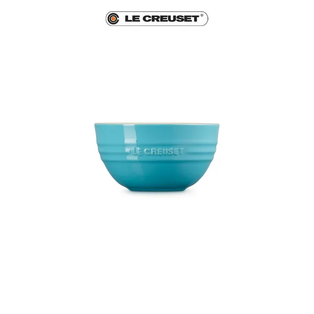 【Le Creuset】瓷器韓式飯碗350ml(土耳其藍)