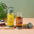 【康寧 Snapware】SNOOPY鋅動輕瓷保溫杯800ml+玻璃杯710ml / Tritan吸管杯840ml(兩入組)