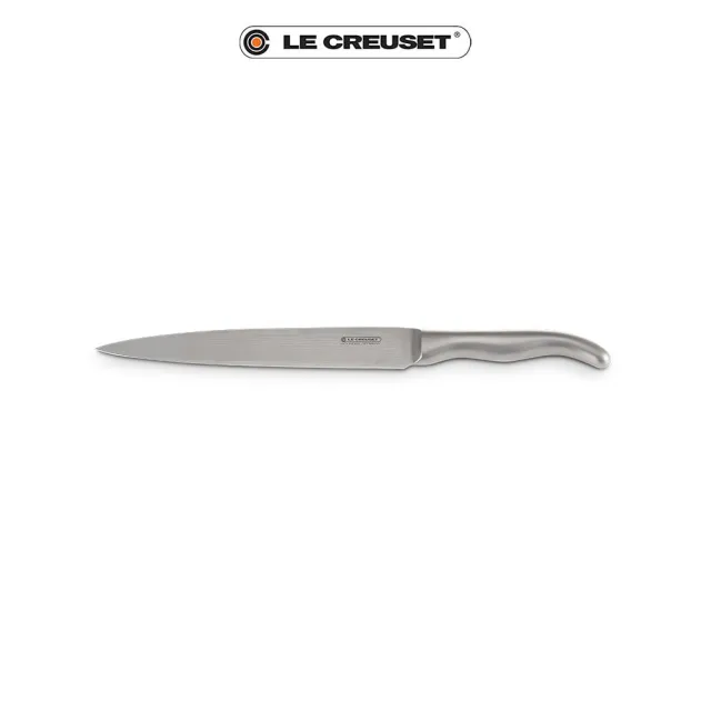 【Le Creuset】大馬士革鋼切肉刀 20cm(不鏽鋼柄)
