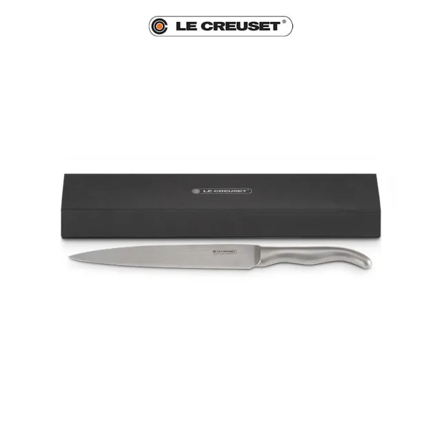【Le Creuset】大馬士革鋼切肉刀 20cm(不鏽鋼柄)