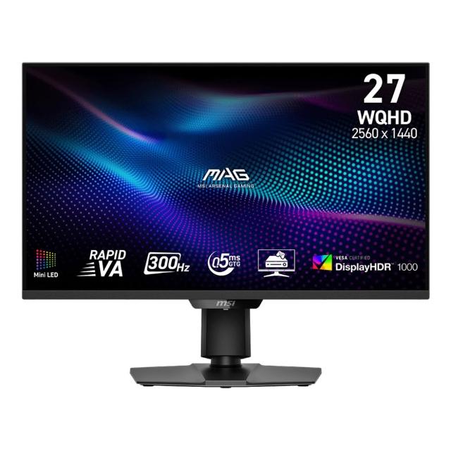 【MSI 微星】MAG 274QPF X30MV 27型 平面電競螢幕(2K/Mini-LED/300Hz/DP+HDMI/0.5ms/VESA DisplayHDR 1000)