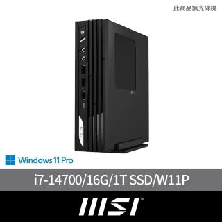 【MSI 微星】i7迷你電腦(PRO DP21 14M-891TW/i7-14700/16G/1T SSD/W11P)