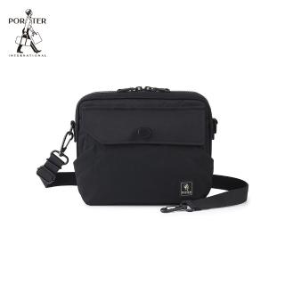 【PORTER INTERNATIONAL】精粹休閒LAPSE斜背包(黑)