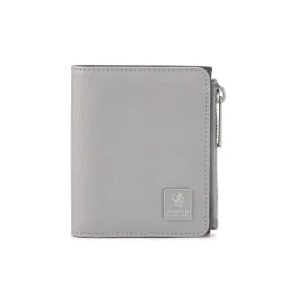 【PORTER INTERNATIONAL】交換禮物 復古品味MORI雙折零錢短夾(晨霧灰)