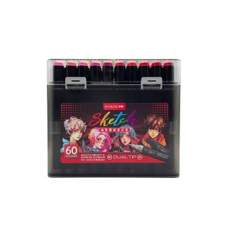 【PENROTE 筆樂】Sketch36色油性雙頭麥克筆(麥克筆、雙頭設計、美術繪畫、文具用品)
