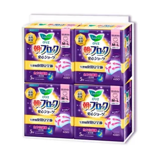 【Laurier 蕾妮亞】20片組 日本製超吸收夜用褲型衛生棉(共20片)