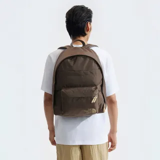 【The North Face 官方旗艦】北面男女款棕色調節背帶休閒後背包｜8AMM1OI(筆電包/登山包)