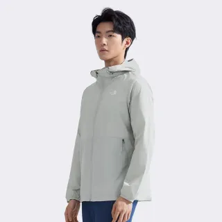 【The North Face 官方旗艦】北面男款灰色DWR防潑水防風外套｜8AUQA0M