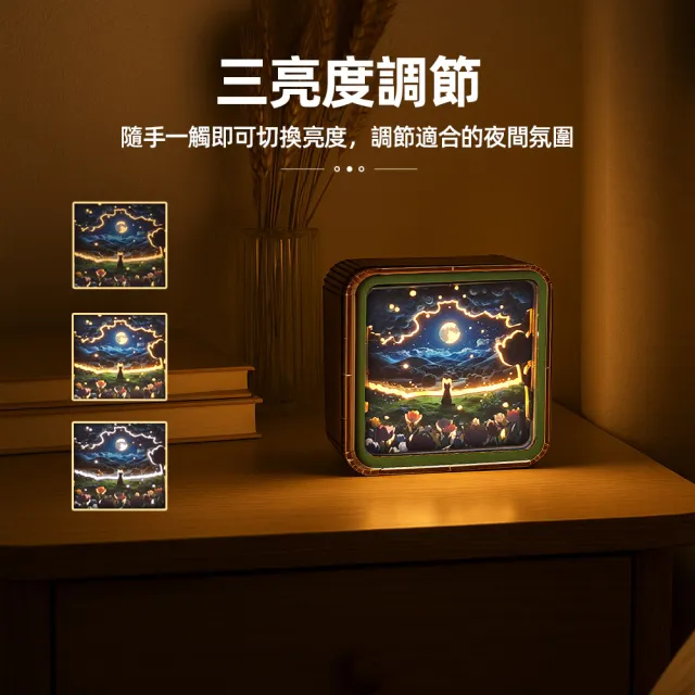 【上手家居】3D拼圖夜燈手做材料包(diy材料包/diy手作/手工材料包)