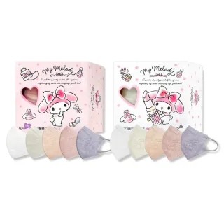 【ataraxis 興安】三麗鷗 成人/小臉 3D美樂蒂鋼印醫用口罩 多色任選 50入/盒