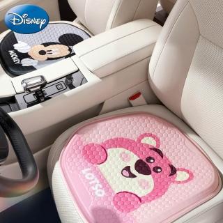 【Disney 迪士尼】米奇熊抱哥汽車涼感坐墊車用凝膠坐墊(小熊維尼)