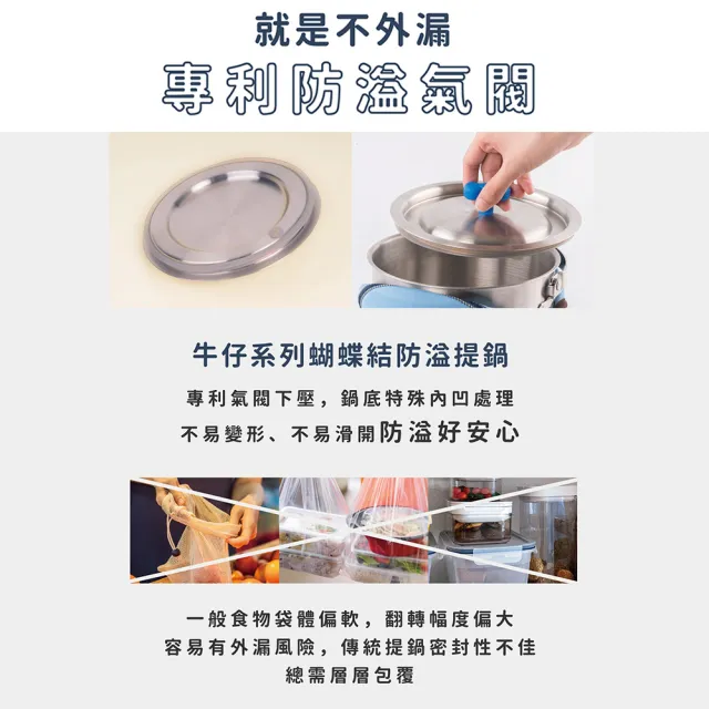 【UCOM 瑞康屋】福利品-麻吉貓系列防溢提鍋附提袋22cm(4.3L 附提袋)