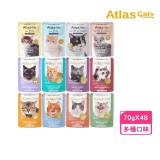 【ATLAS 阿特拉斯】貓主食餐包｜膳包｜湯包 70g*48包組(貓濕糧)