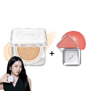 【CLIO 珂莉奧 官方直營】羽緻氣墊粉餅一盒兩蕊+QQ唇頰(任選)