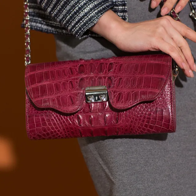 【M2nd】鱷魚背皮蝴蝶晚宴包(Y0053C)