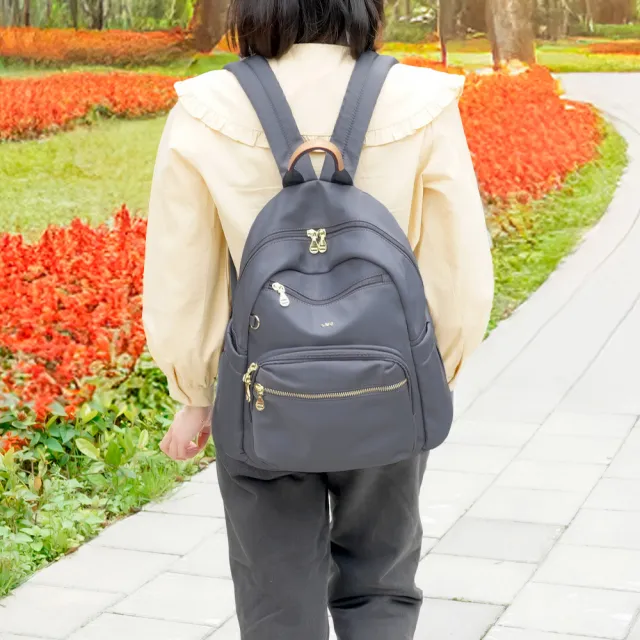【OMC】雙11 必buy寬側袋旅行休閒後背包03531(莫蘭迪灰)