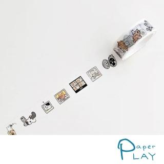 【Paper Play】和紙膠帶-貓咪相框(和紙膠帶 貓咪膠帶 紙膠帶)