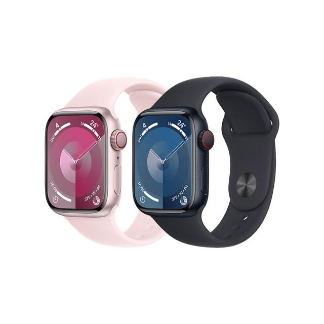 【Apple】Apple Watch S9 GPS+行動網路 45mm(鋁金屬錶殼)