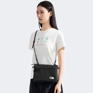 【The North Face】北面男女款黑色休閒單肩包｜8DJQKX7(斜背包)