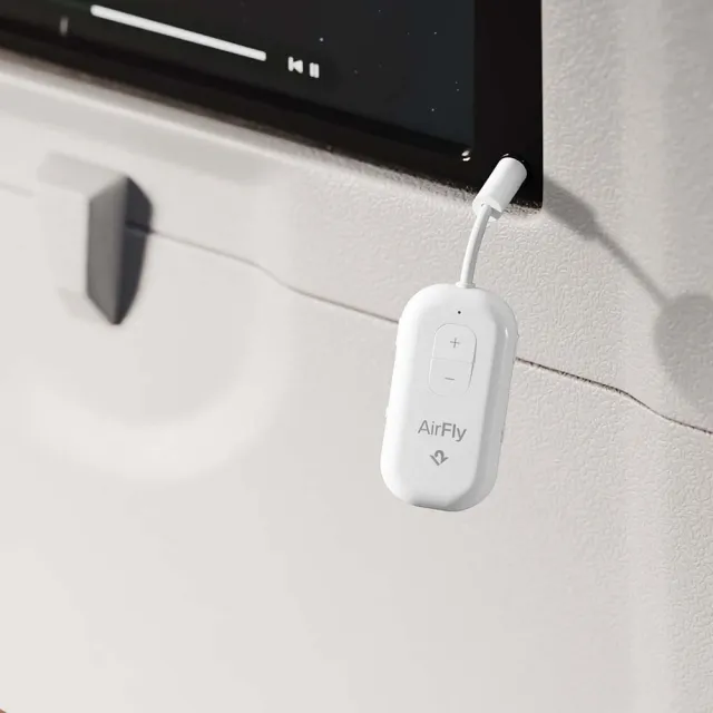 【Twelve South】AirFly Pro 2 Deluxe 藍牙發射器 含航空音源孔雙轉單孔接頭(白色 TS-2510)