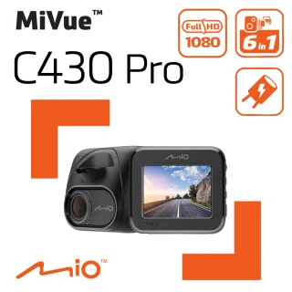 【MIO】MiVue C430 PRO 1080P GPS測速 安全預警六合一 金電容 行車記錄器(紀錄器 送16G)
