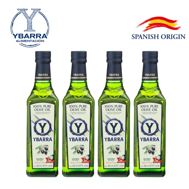 【YBARRA 益百萊】純橄欖油(500mlx4瓶)
