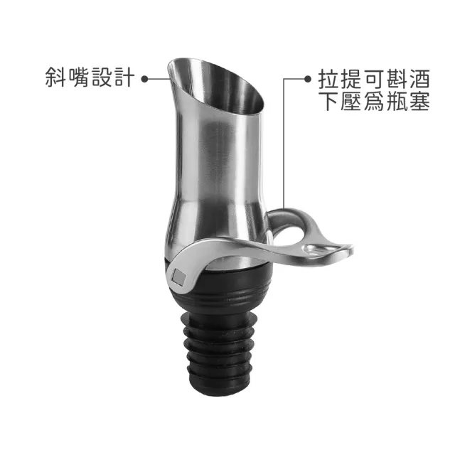 【IBILI】西班牙 曲線型瓶蓋注酒器  / 引酒器 倒酒器 酒塞 瓶塞