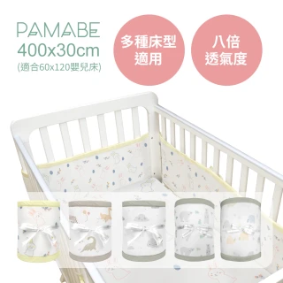 【PAMABE】透氣床圍防護墊(新生兒護欄/嬰兒床圍防護墊/防撞/防手腳叉出受傷)