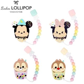 【Loulou lollipop】迪士尼限量款 加拿大固齒器組/奶嘴鍊夾(多款可選)