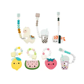 【Loulou lollipop】固齒器奶嘴鍊組(多款任選)