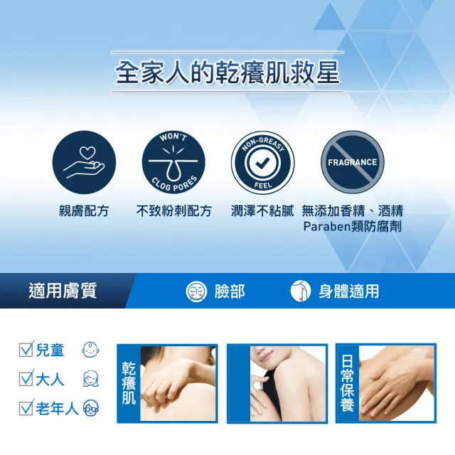 【CeraVe 適樂膚】獨家限定★長效清爽保濕乳 買2送2(臉部身體乳液/張凌赫同款)