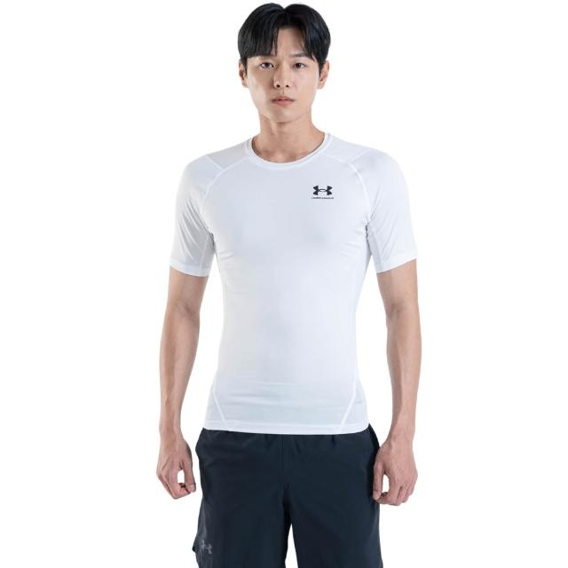 【UNDER ARMOUR】UA 男 HG Armour緊身短袖T-Shirt_1361518-100(白色)