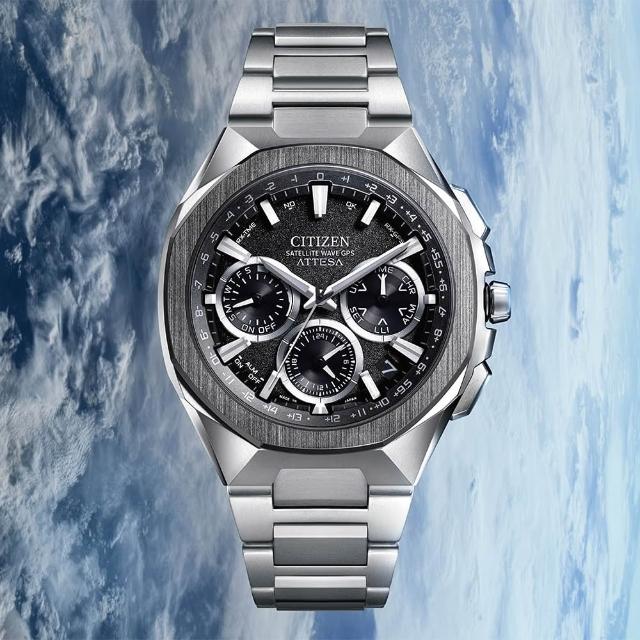 【CITIZEN 星辰】限量 鈦 八角 GPS衛星對時光動能計時手錶 618年中慶 推薦(CC4104-53E)