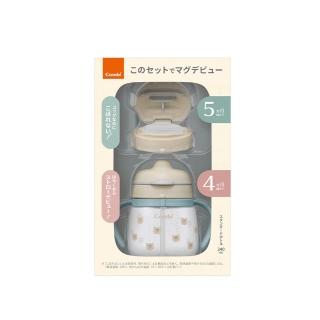 【Combi官方直營】LakuMug樂可杯第1+2階段上蓋禮盒組(嬰兒喝水 寶寶喝水 水杯 學習水杯 喝水訓練)