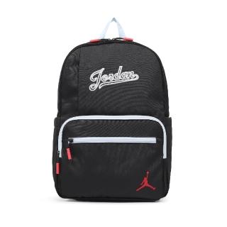 【NIKE 耐吉】後背包 Jordan School 黑 白 書包 水瓶側袋 喬丹 多夾層(JD2533160GS-001)