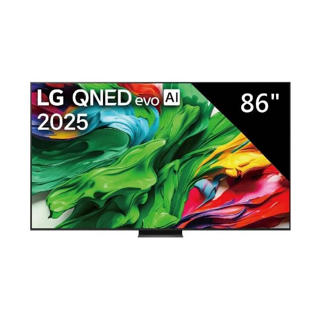 【LG 樂金】86吋｜86系列｜LG QNED evo AI 4K MiniLED 智慧顯示器/台86QNED86ATA(含基本安裝+附基本壁掛)