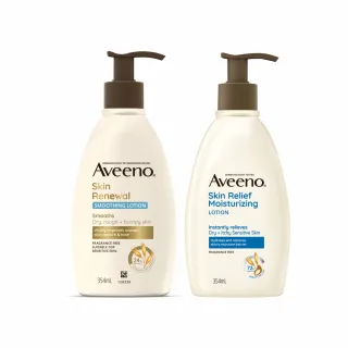 【Aveeno 艾惟諾】燕麥高效舒緩/煥光奇肌保濕乳354mlx2(官方直營)