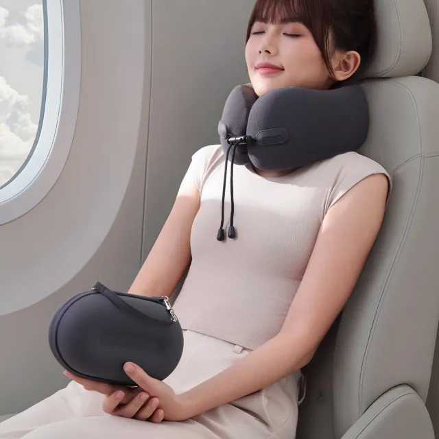 【EVERY THINK】膠囊包U型枕+立體降噪眼罩 出行舒眠組合 官方直營