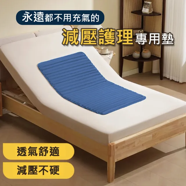 【舒福家居】全新升級減壓護理透氣墊 減壓防褥瘡床墊(減壓床墊附專用床套組-90X180cm)