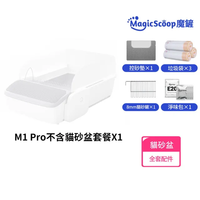 【MAGICSCOOP 魔鏟】貓砂機全套配件（適用M1 Pro）不含貓砂機