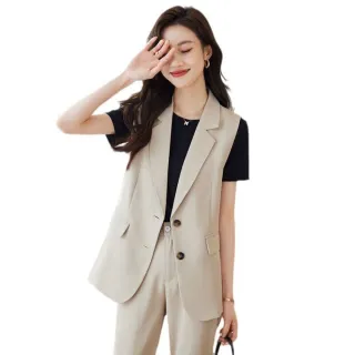 【巴黎精品】現貨 限搶!西裝背心休閒西服(氣質坎肩馬甲純色女外套2色a1hv13 2G)